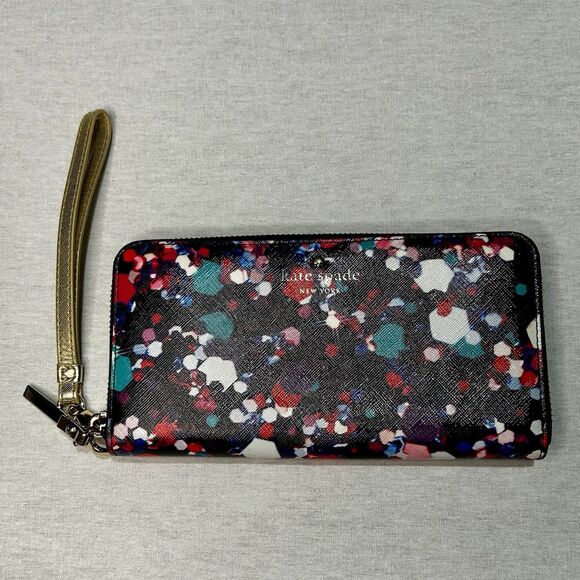 Kate Spade Grant Lane Bright Jewel Stacy or Lacey Zip Around Wallet - Picture 1 of 5